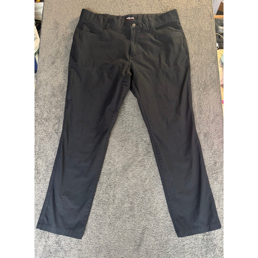 Kirkland Signature Mens Black Utility Workwear Pants 40x32 Straight‎ Leg Canvas